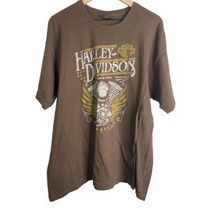 Harley-Davidson Men’s Brown Cheyenne, Wyoming            T-shirt